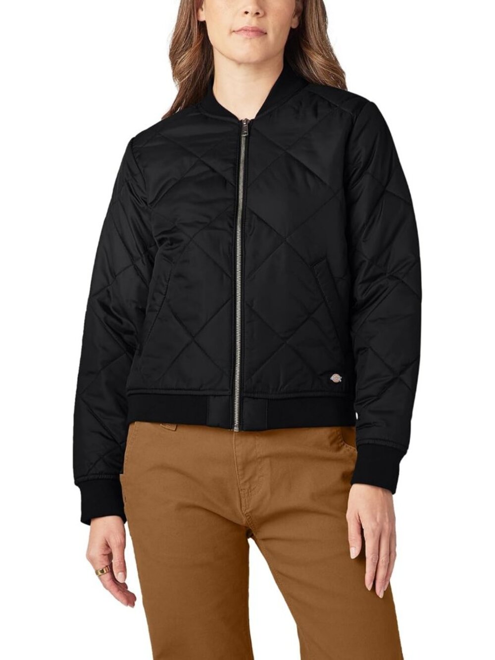 Stylish Women's Quilted Bomber Jacket - Warm, Trendy, Perfect for Fall/Winter